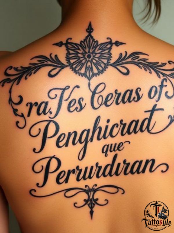 Tatuajes con Frases: Palabras que Perduran