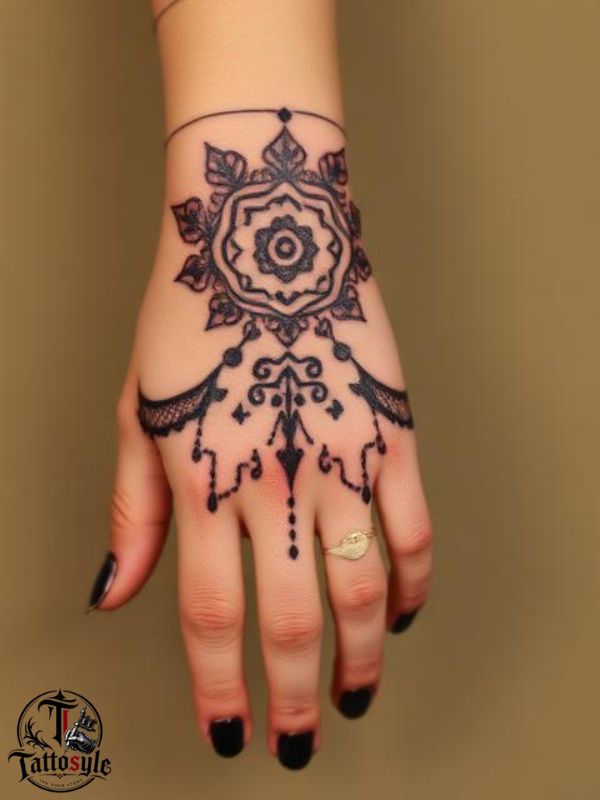 Tatuajes en la mano esqueleto