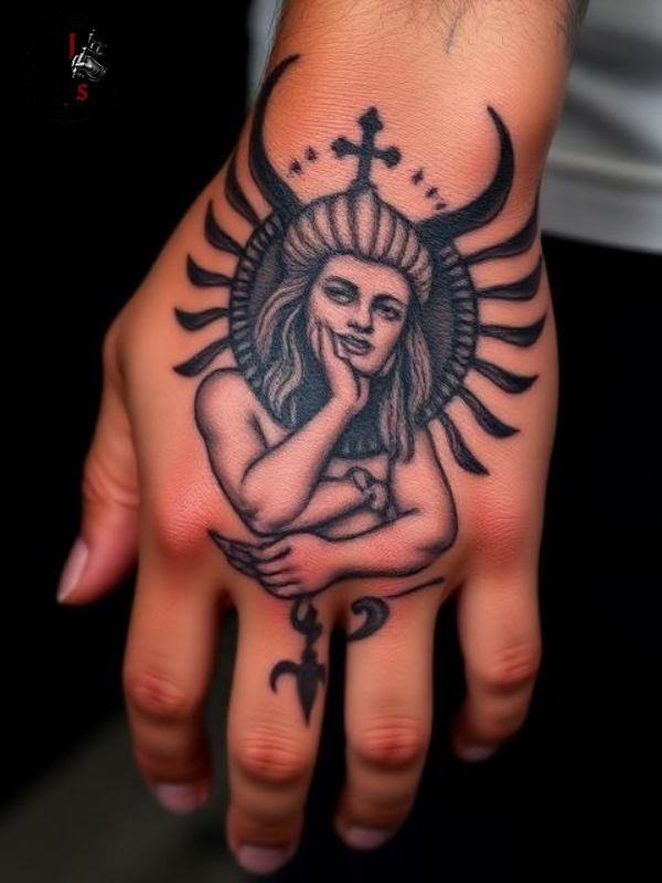 Tatuajes en la mano para hombres de dios
