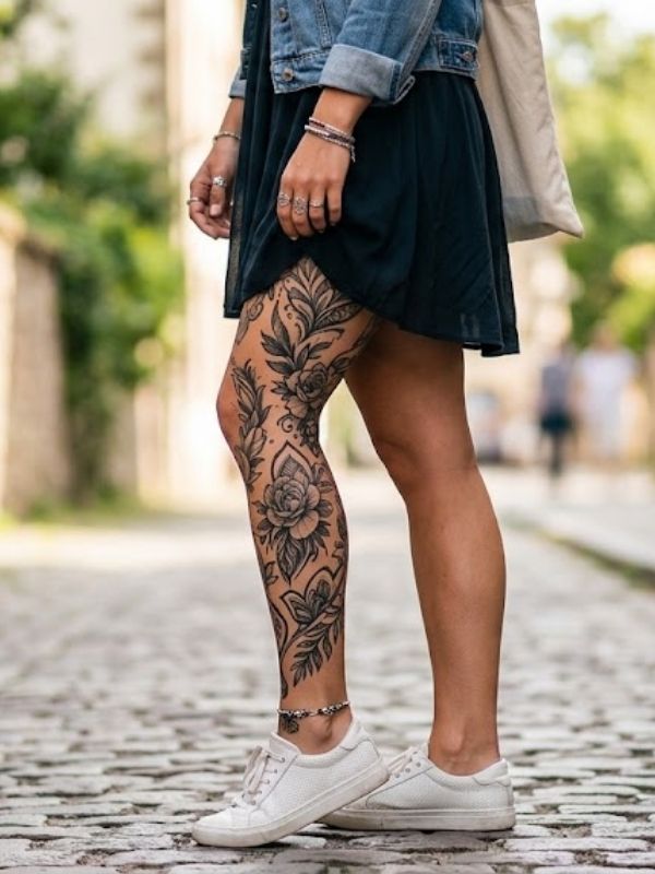 Tatuajes en la Pierna para Mujer: 100+ Ideas, Diseños y Cómo Elegir el Perfecto
