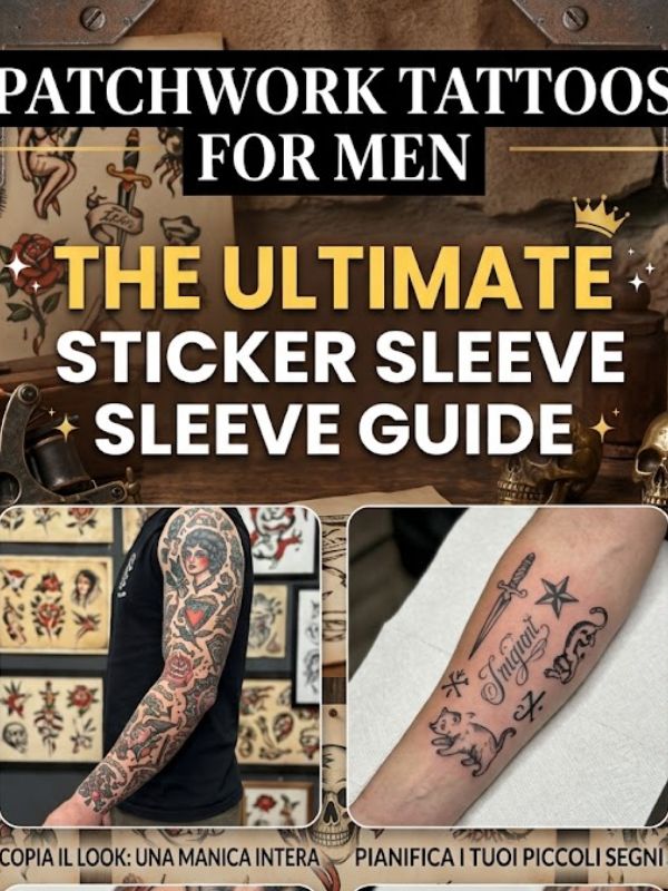 Patchwork Tattoos for Men: The Ultimate Sticker Sleeve Guide