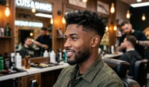 Mid Burst Fade With a Textured Top