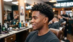 Shadow Burst Fade With Curls